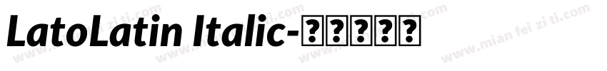 LatoLatin Italic字体转换
